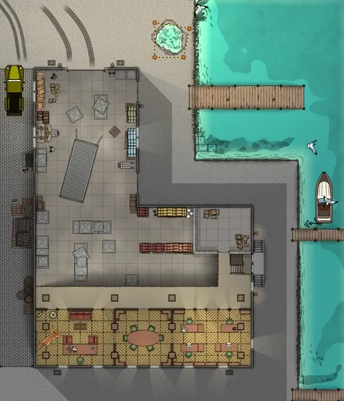 Warehouse Near The Docks - Offices - Day