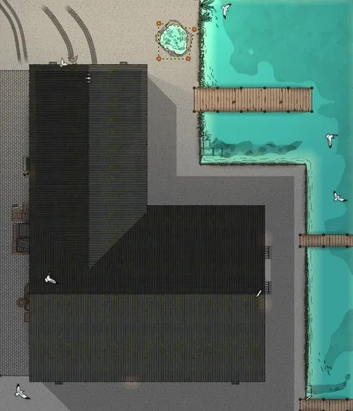 Warehouse Near The Docks - Roof - Day - No Vehicles
