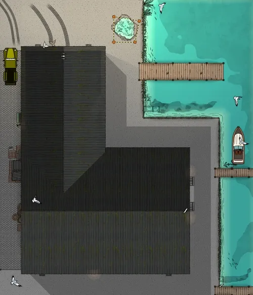Warehouse Near The Docks - Roof - Day