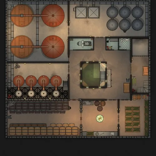 Warehouse With Illegal Distillery - Basement