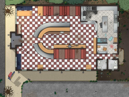 Cosy Diner - Abandoned - Day