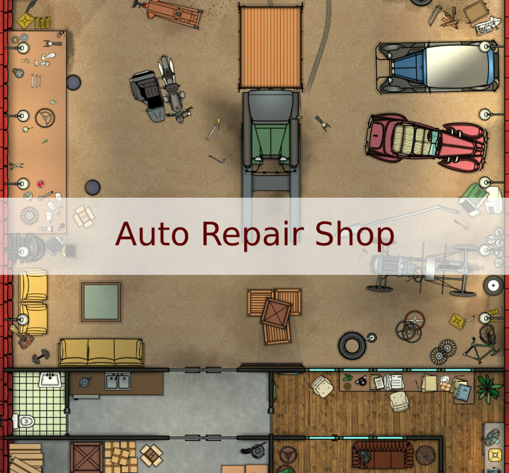 automotive repair shop floor plans