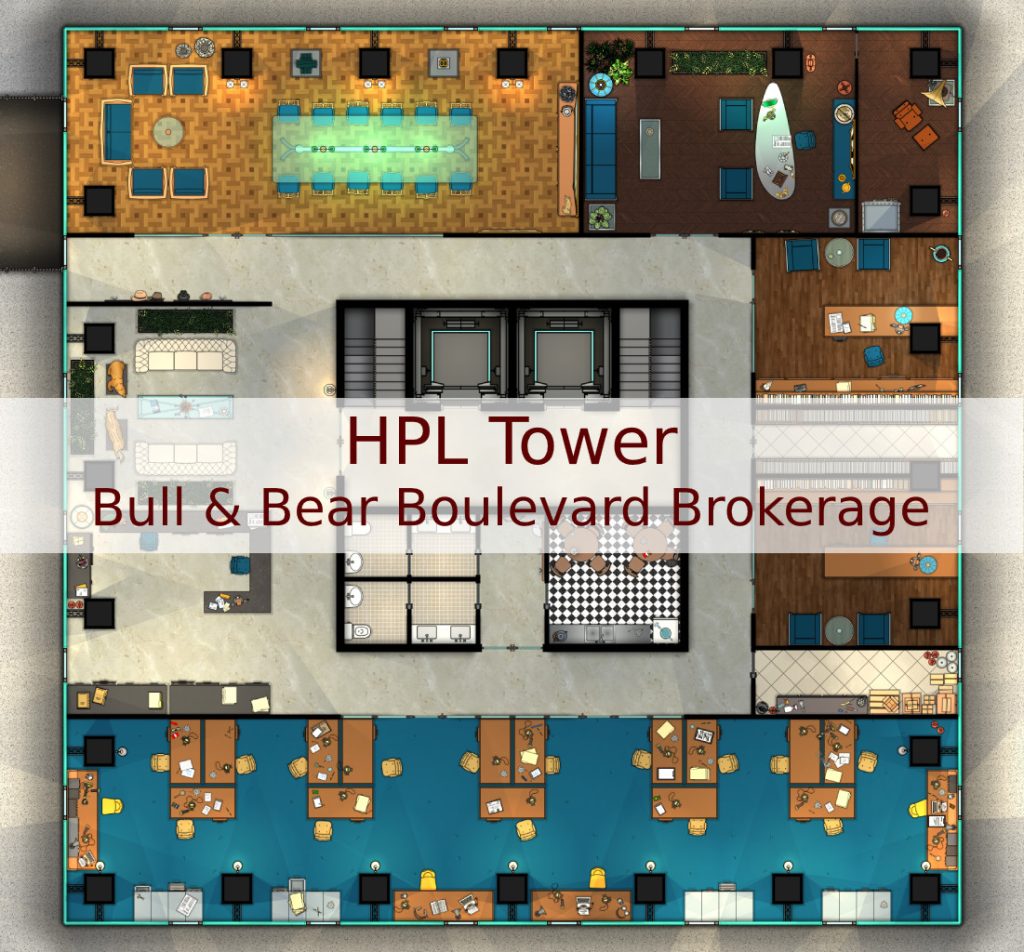 Bull & Bear Boulevard Brokerage Map