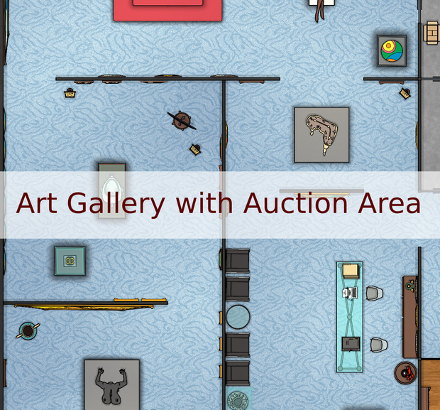 Art Gallery with Auction Area