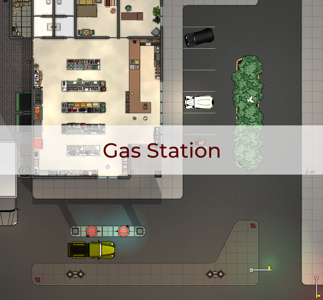Gas Station 30 x 30 Cthulhu Architect