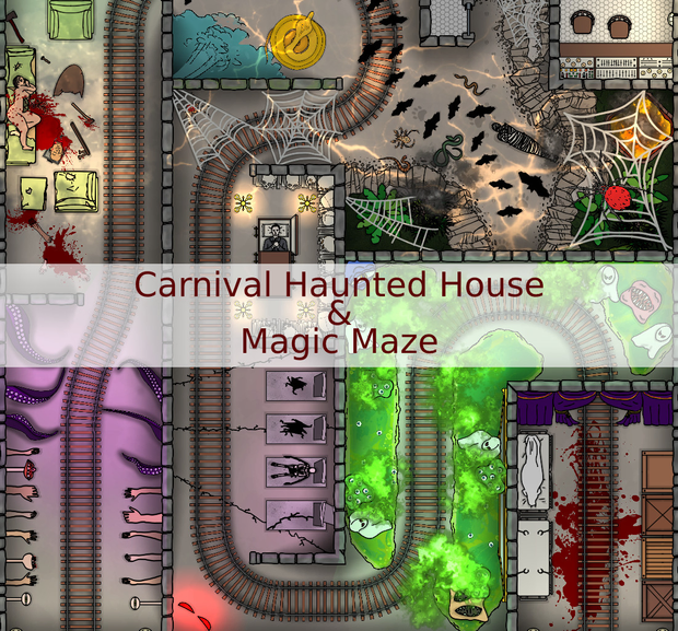 Carnival Haunted House and Magic Maze