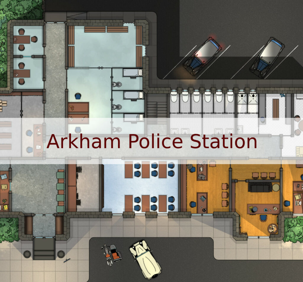Arkham Police Station Map