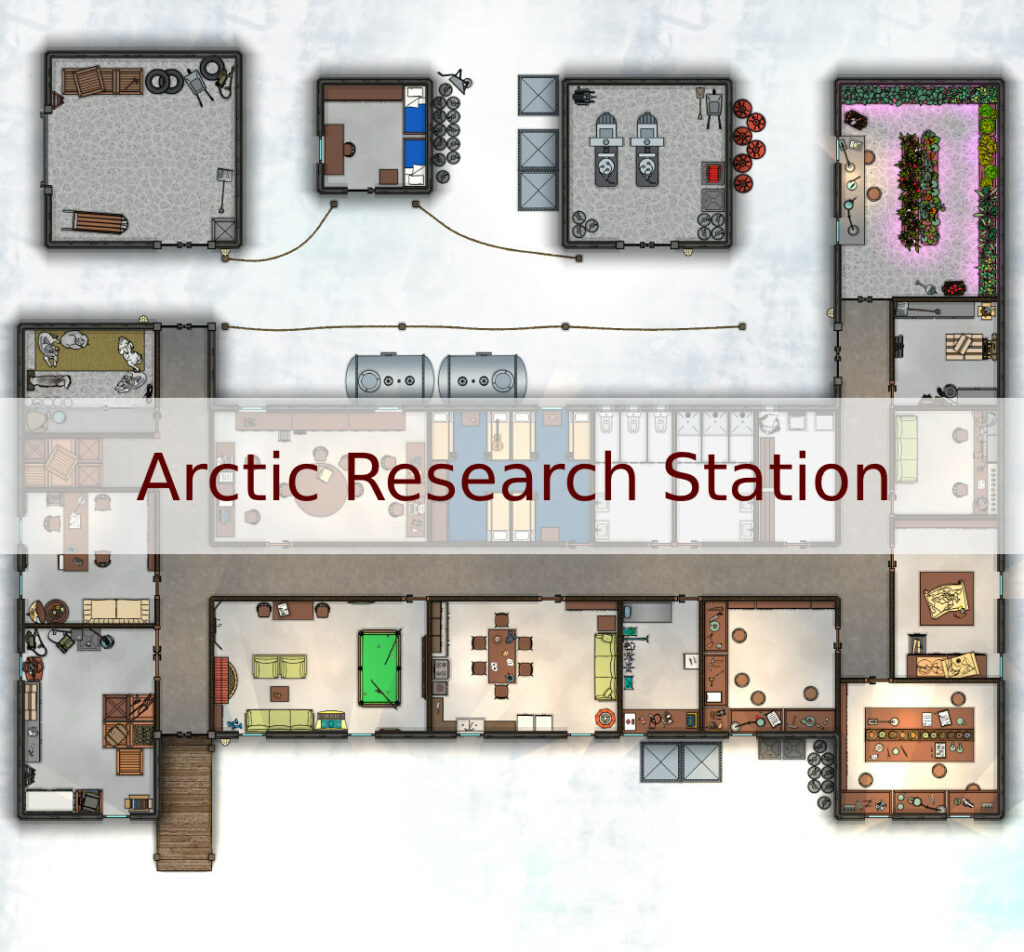 Arctic Research Station map