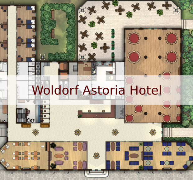 Woldorf Astoria Hotel Map