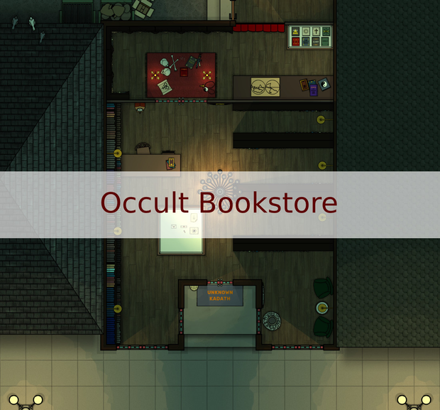 Occult Bookstore Map