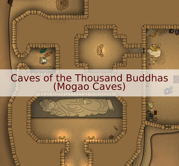 Caves of the Thousand Buddhas Map