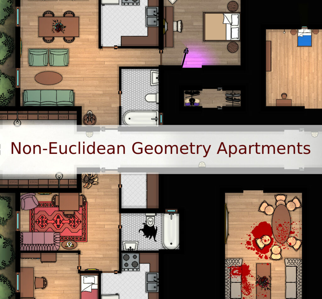 Non-Euclidean Geometry Apartments