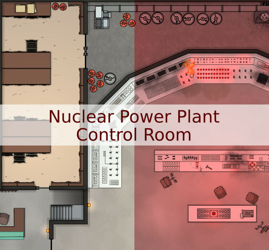 Nuclear Power Plant Control Room Map