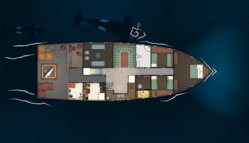 Fishing Boat - Cabins - Killer Whales