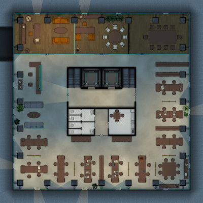 H.P.L. Tower - Newspaper Office - 30 x 30 - Cthulhu Architect