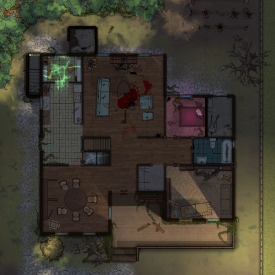 haunted house map