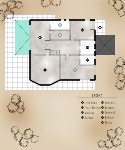 Suburbia House - First Floor - Floor Plan