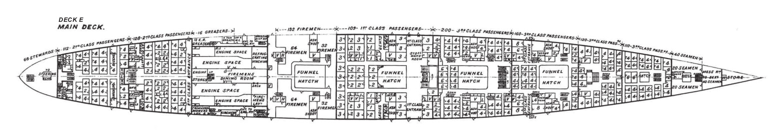 RMS Mauretania - Part 3 - Main Deck - Deck E - Cthulhu Architect